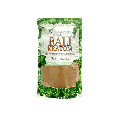 REMARKABLE HERBS KRATOM POWDER 20OZ - BALI RED VEIN