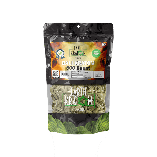 EARTH KRATOM CAPSULES 500CT - BALI