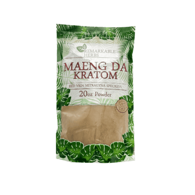 REMARKABLE HERBS KRATOM POWDER 20OZ - MAENG DA RED VEIN