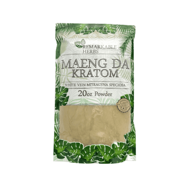 REMARKABLE HERBS KRATOM POWDER 20OZ - MAENG DA WHITE VEIN