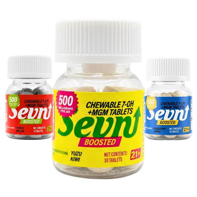 SEVN BOOSTED 7-OH + MGM CHEWABLE TABLETS 10CT 50MG PER TABLET