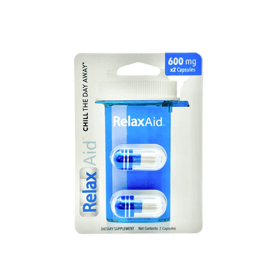 RELAX AID DIETARY SUPPLEMENT CAPSULES 2CT / 600MG