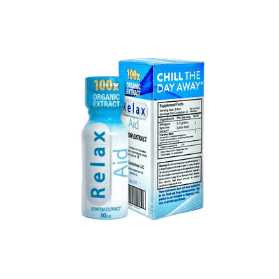RELAX AID KRATOM EXTRACT SHOT 10ML – 100X