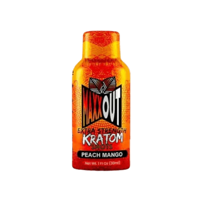 MAXXOUT EXTRA STRENGTH KRATOM SHOT 380MG – PEACH MANGO