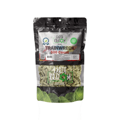 EARTH KRATOM CAPSULES 500CT - TRAINWRECK