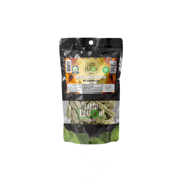 EARTH KRATOM CAPSULES 65CT - BALI