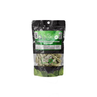 EARTH KRATOM CAPSULES 65CT - BORNEO GREEN VEIN