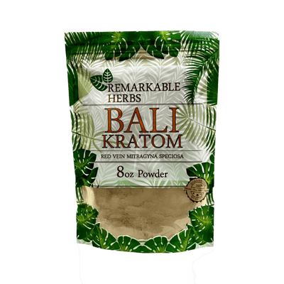 REMARKABLE HERBS KRATOM POWDER 8OZ - BALI RED VEIN