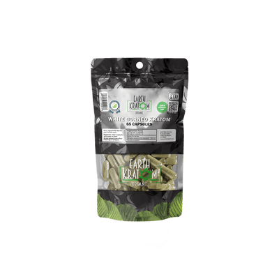 EARTH KRATOM CAPSULES 65CT - BORNEO WHITE VEIN