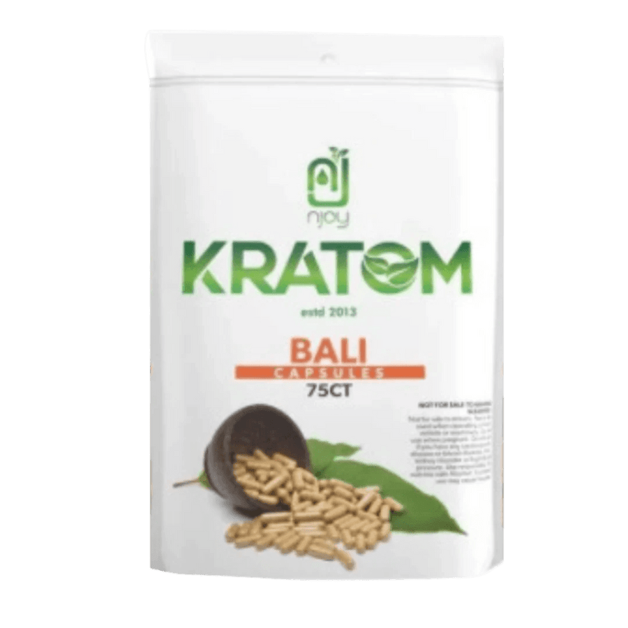 NJOY KRATOM CAPSULES 75CT - BALI