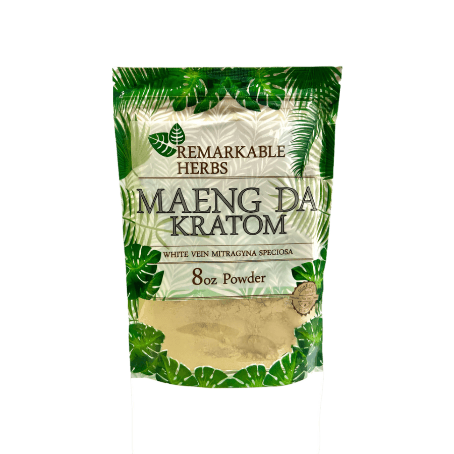 REMARKABLE HERBS KRATOM POWDER 8OZ - MAENG DA WHITE VEIN