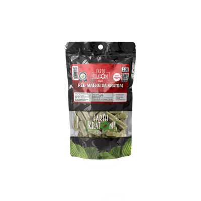 EARTH KRATOM CAPSULES 65CT - MAENG DA RED VEIN