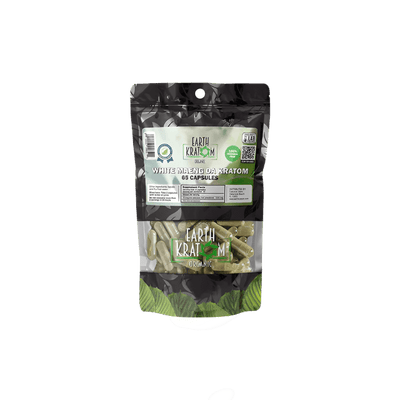 EARTH KRATOM CAPSULES 65CT - MAENG DA WHITE VEIN