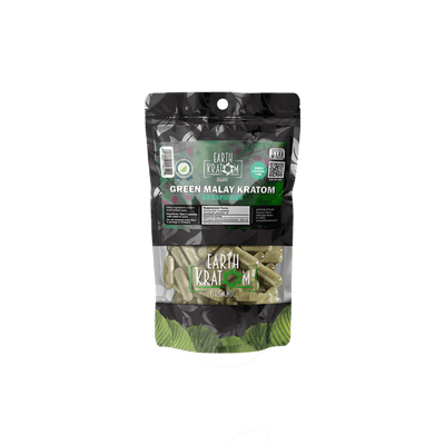 EARTH KRATOM CAPSULES 65CT - MALAY GREEN VEIN