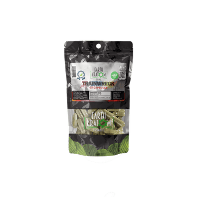 EARTH KRATOM CAPSULES 65CT - TRAINWRECK