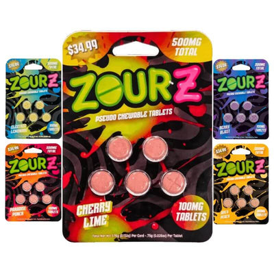 Zourz Pseudo Chewable Tablets 5ct 100mg Per Tablet