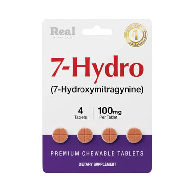 Real Botanicals 7-Hydroxymitragynine Chewable Tablets 4ct 100mg Per Tablet