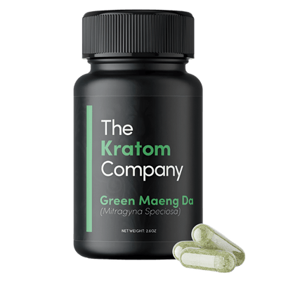 THE KRATOM COMPANY CAPSULES 150CT / 4.8OZ / 500MG - MAENG DA GREEN VEIN