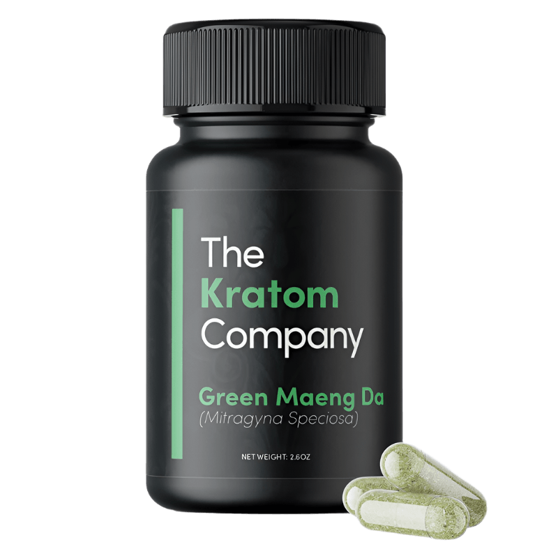 THE KRATOM COMPANY CAPSULES 150CT / 4.8OZ / 500MG - MAENG DA GREEN VEIN