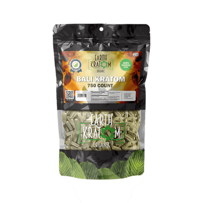 EARTH KRATOM CAPSULES 750CT - BALI