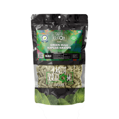EARTH KRATOM CAPSULES 750CT - HULU GREEN VEIN