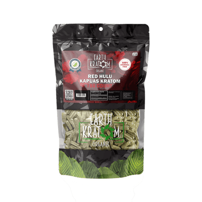 EARTH KRATOM CAPSULES 750CT - HULU RED VEIN