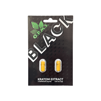 O.P.M.S. KRATOM CAPSULES - BLACK 2CT