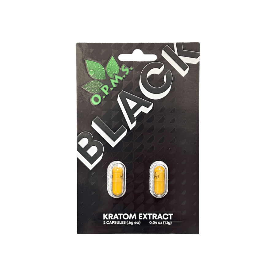 O.P.M.S. KRATOM CAPSULES - BLACK 2CT