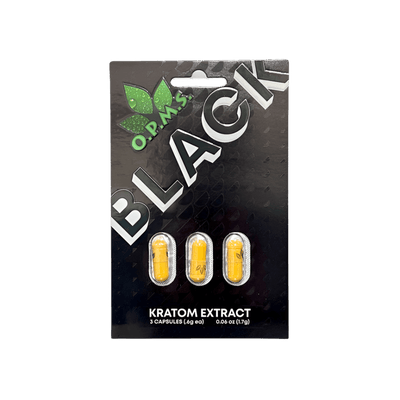 O.P.M.S. KRATOM CAPSULES - BLACK 3CT