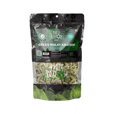 EARTH KRATOM CAPSULES 750CT - MALAY GREEN VEIN