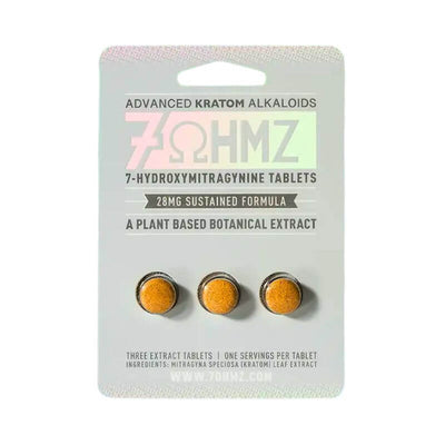 7OHMZ 7-Hydroxymitragynine Sustained Release Formula 3ct 28mg Per Tablet