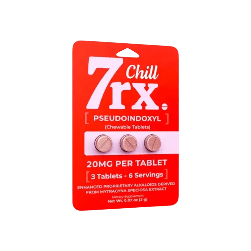 7rx Chill 3ct 7OH + Pseudo Chewable Tabs 20mg per Tablet