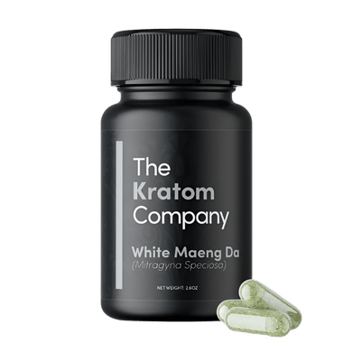 THE KRATOM COMPANY CAPSULES 75CT / 2.6OZ / 500MG - MAENG DA WHITE VEIN