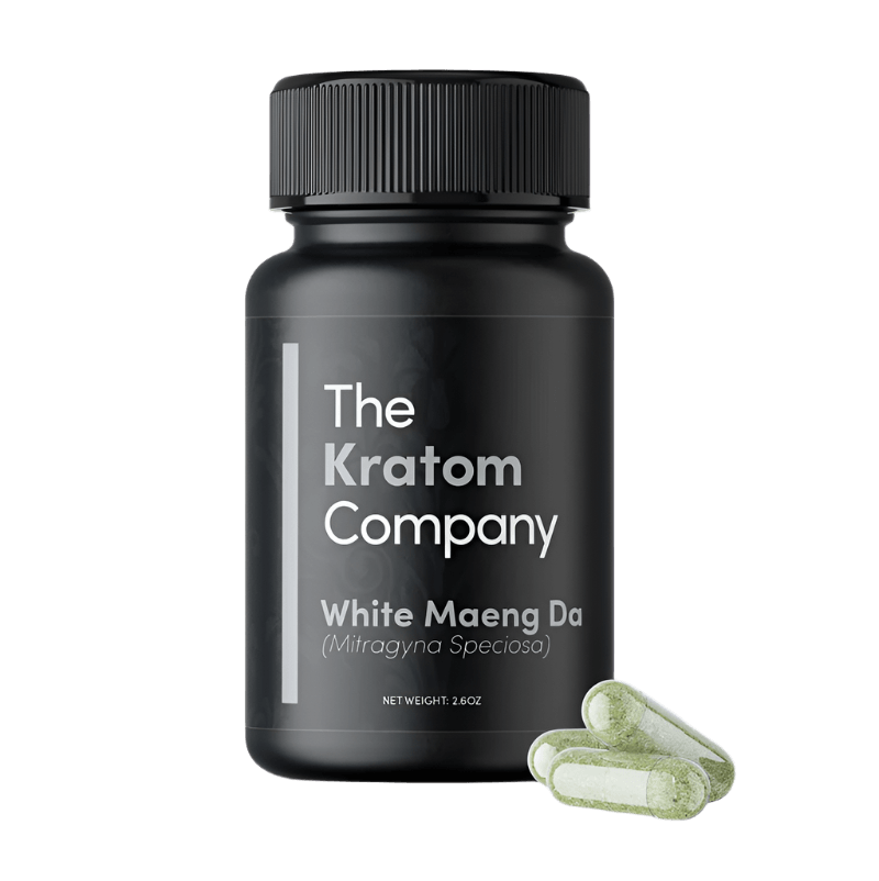 THE KRATOM COMPANY CAPSULES 75CT / 2.6OZ / 500MG - MAENG DA WHITE VEIN