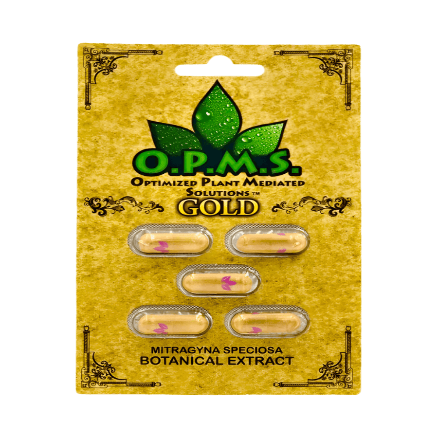 O.P.M.S. KRATOM CAPSULES - GOLD 5CT