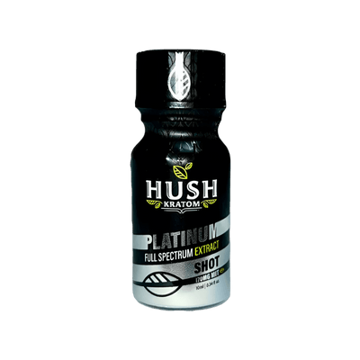 HUSH KRATOM SHOT 10ML - PLATINUM / FULL SPECTRUM EXTRACT
