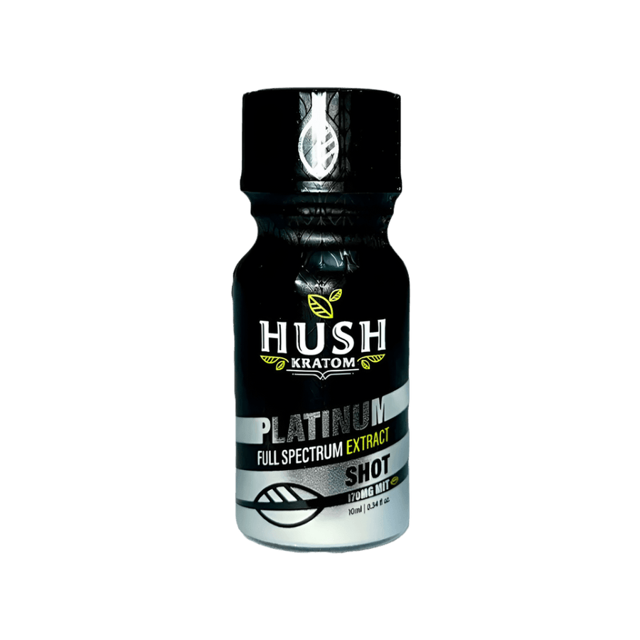 HUSH KRATOM SHOT 10ML - PLATINUM / FULL SPECTRUM EXTRACT