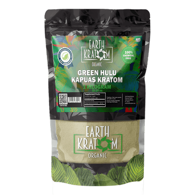 EARTH KRATOM POWDER 1000G / 35.27OZ - HULU GREEN VEIN