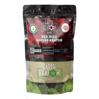 EARTH KRATOM POWDER 1000G / 35.27OZ - HULU RED VEIN