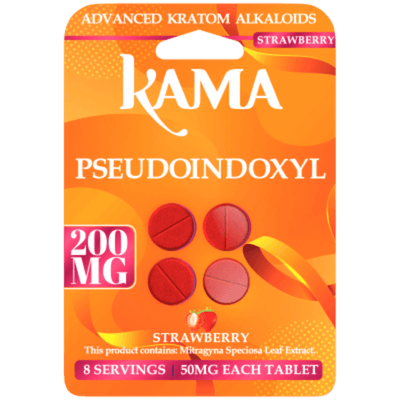 KAMA 4ct Psuedoindoxyl Tabs Strawberry 50mg per Tablet