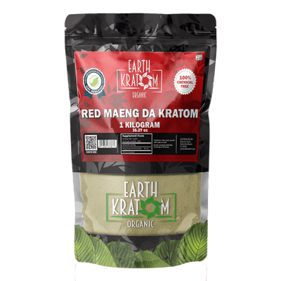 EARTH KRATOM POWDER 1000G / 35.27OZ - MAENG DA RED VEIN