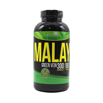 KRATOM KAPS CAPSULES 300CT / 180G - MALAY GREEN VEIN