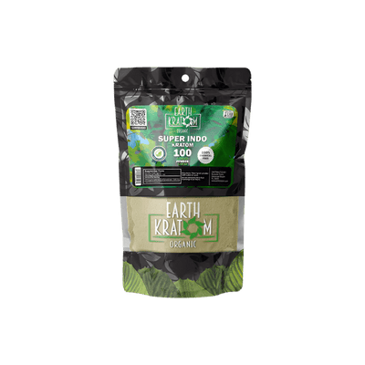 EARTH KRATOM POWDER 100G - INDO SUPER GREEN VEIN