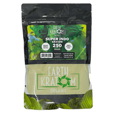 EARTH KRATOM POWDER 250G - INDO SUPER GREEN VEIN