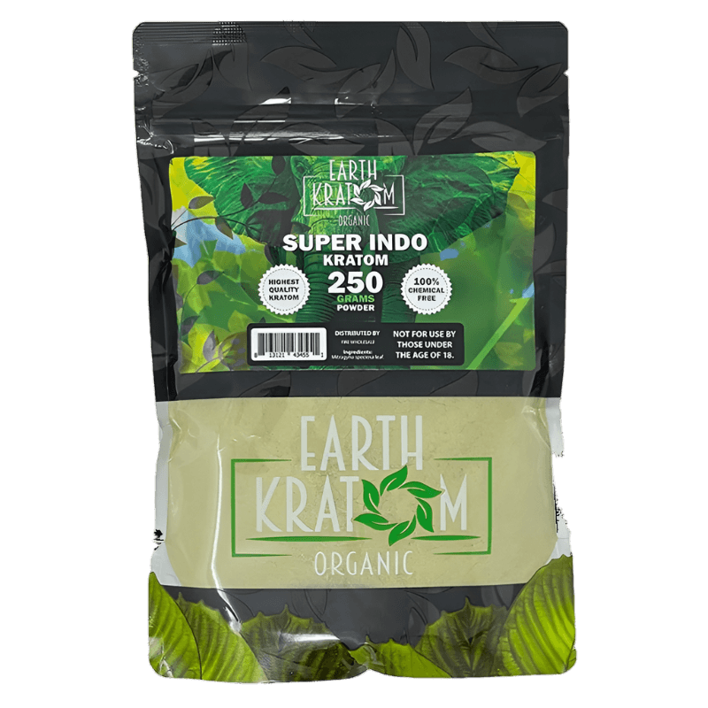EARTH KRATOM POWDER 250G - INDO SUPER GREEN VEIN