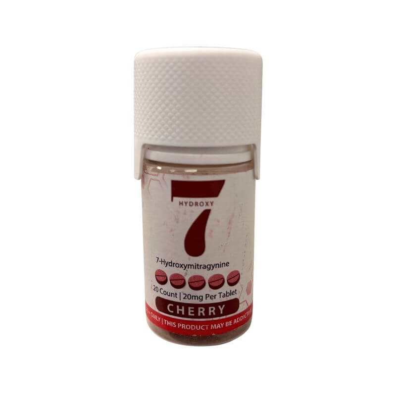 AKA 7-HYDROXYMITRAGYNINE TABLETS 20CT 20MG PER TABLET - CHERRY