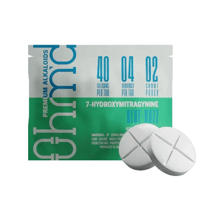 Ohm'd 2ct 7OH Chewable Tabs Blue Razz 40mg per Tablet