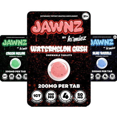 Jawnz By Homiez Extemely Potent Kratom Extract Tablets 1ct 200mg Per Tablet