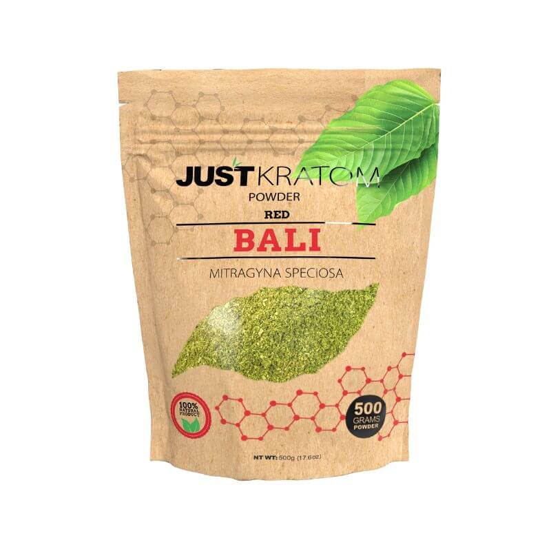 JUST KRATOM POWDER 500 GRAMS - BALI RED VEIN
