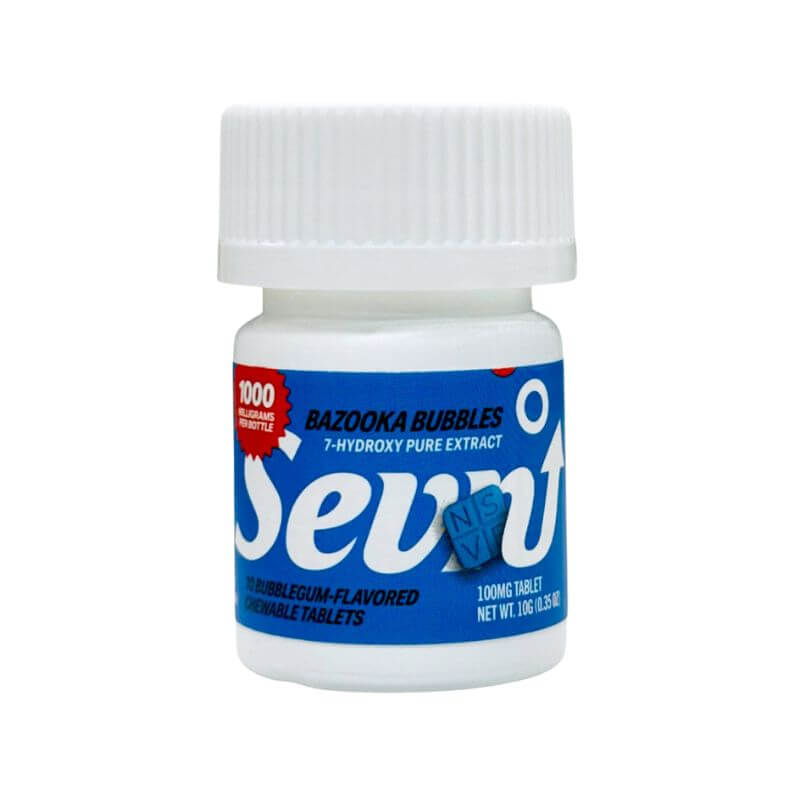 SEVN 7-HYDROXYMITRAGYNINE PURE EXTRACT TABLETS 10CT 100MG PER TABLET
